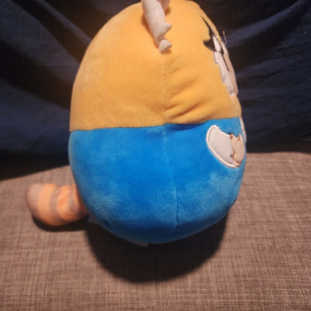 Squishmallow 8" Aggretsuko Rage Sanrio Squad Yellow Blue Angry Face - Picture 4 of 6